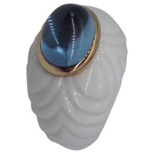Bvlgari chandra white ceramic rings