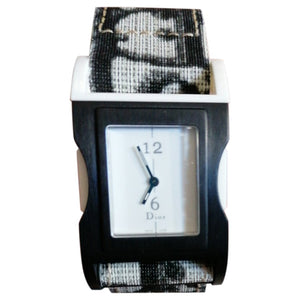 Dior beige steel watch