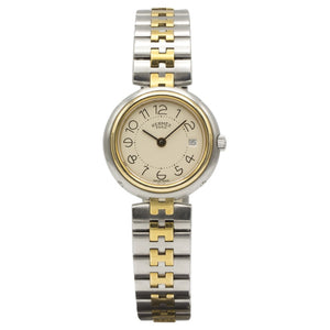 Hermès gold gold and steel watch