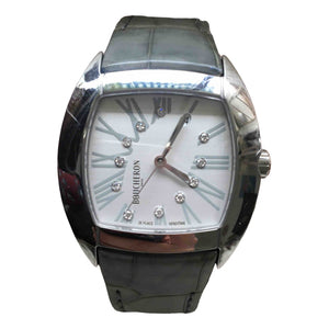 Boucheron diamant blue steel watch