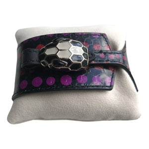 Bvlgari serpenti multicolour leather bracelets