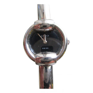 Gucci horsebit silver steel watch