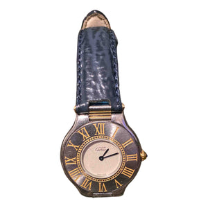 Cartier must 21 silver gold plated watch