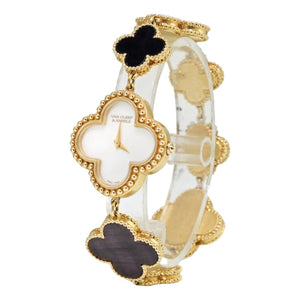 Van Cleef & Arpels vintage alhambra gold yellow gold watch