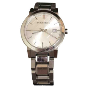 Burberry silver steel watch