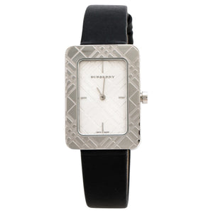 Burberry silver steel watch