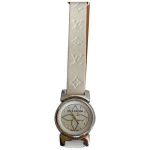 Louis Vuitton white steel watch