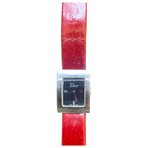 Dior malice black steel watch