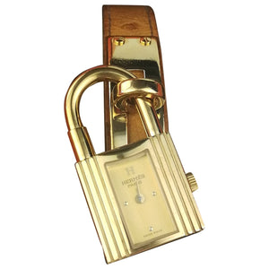 Hermès kelly gold gold plated watch