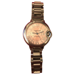 Cartier ballon bleu metallic steel watch