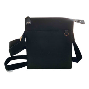 Bvlgari black leather bag