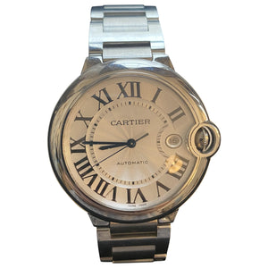 Cartier ballon bleu  steel watch