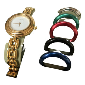 Gucci gold gold plated watch