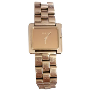 Gucci silver steel watch