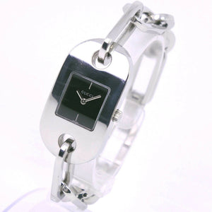 Gucci silver steel watch