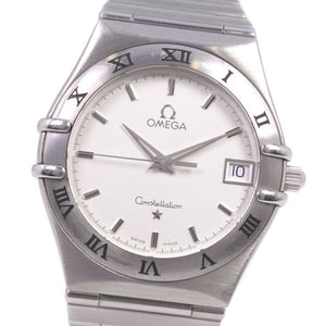 Omega constellation silver steel watch