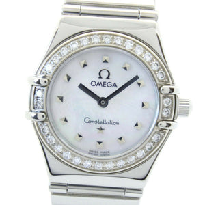 Omega constellation silver steel watch