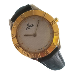 Fendi white steel watch