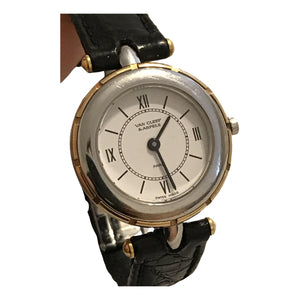 Van Cleef & Arpels pierre arpels black gold and steel watch