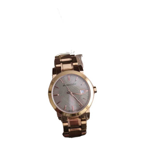 Burberry gold steel watch