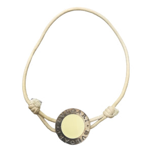 Bvlgari ecru leather bracelets