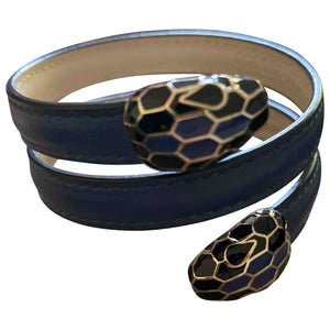 Bvlgari serpenti blue leather bracelets