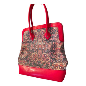 Bvlgari pink leather handbag