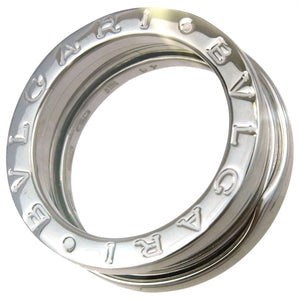 Bvlgari b.zero1 silver white gold rings