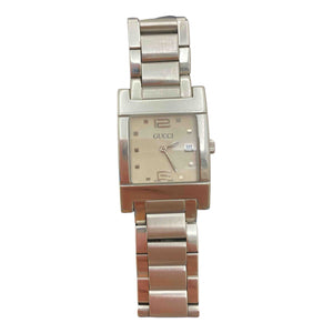Gucci silver steel watch