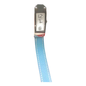 Hermès kelly ii blue steel watch