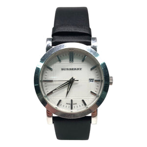 Burberry black steel watch