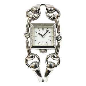 Gucci signora silver steel watch
