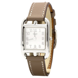 Hermès cape cod silver steel watch
