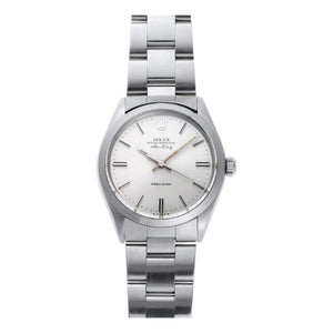Rolex air king silver steel watch