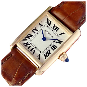 Cartier tank louis cartier gold yellow gold watch