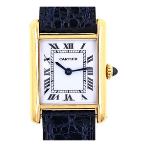 Cartier tank louis cartier gold yellow gold watch
