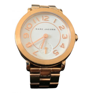 Marc Jacobs pink steel watch