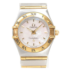 Omega constellation silver gold and steel watch