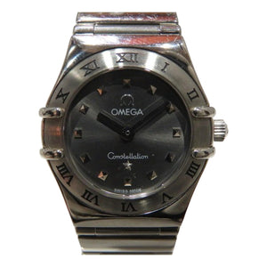 Omega constellation silver steel watch