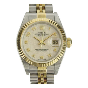 Rolex lady datejust 26mm silver gold and steel watch
