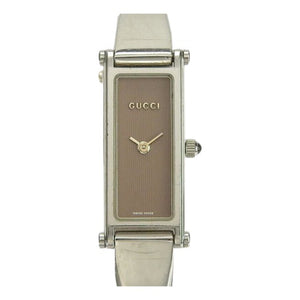 Gucci silver steel watch