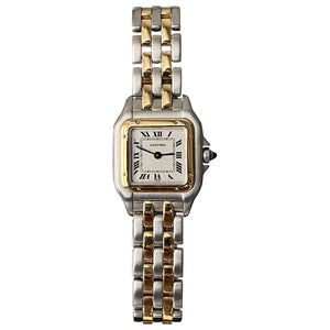 Cartier panthère gold gold and steel watch