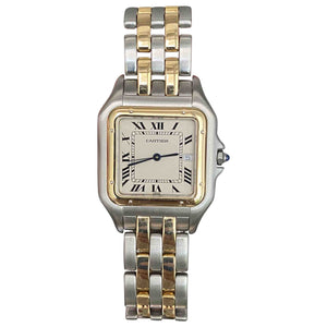 Cartier panthère gold gold and steel watch