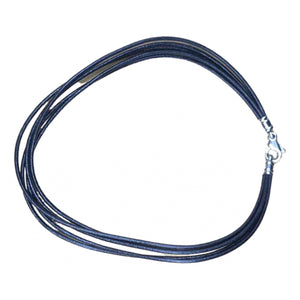 Bvlgari bulgari bulgari black leather necklaces