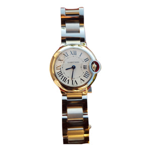 Cartier ballon bleu silver steel watch