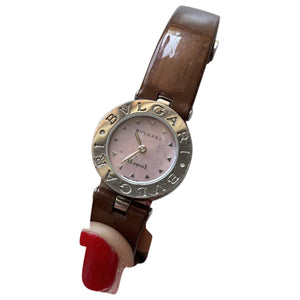 Bvlgari b.zero1 pink steel watch