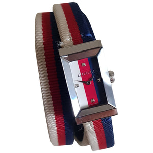 Gucci multicolour steel watch