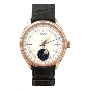 Rolex cellini  pink gold watch