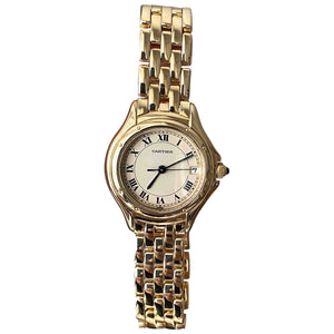 Cartier panthère gold yellow gold watch