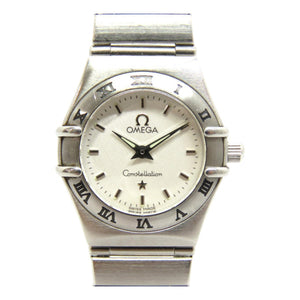 Omega constellation silver steel watch